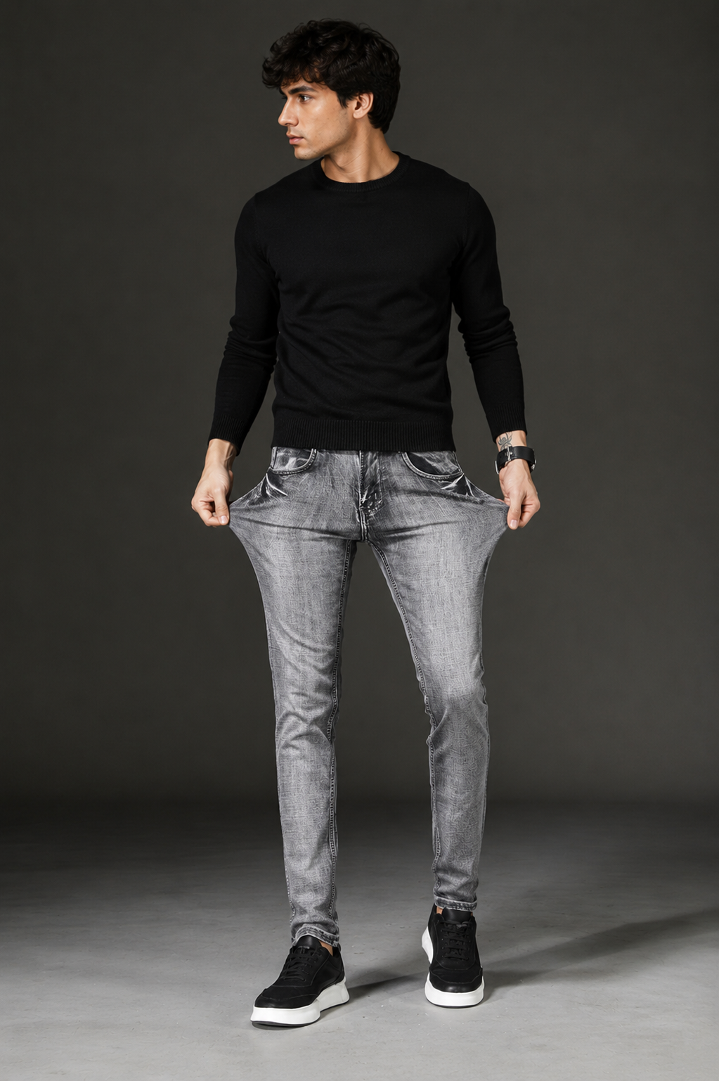 The Noir Slim — Men's Stretch Denim