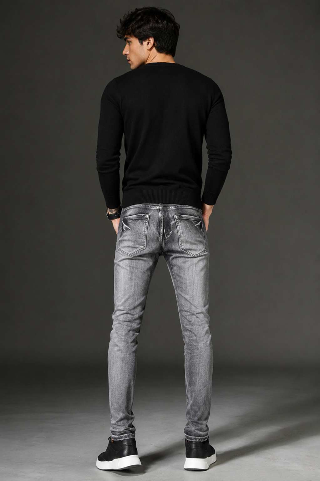 The Noir Slim — Men's Stretch Denim